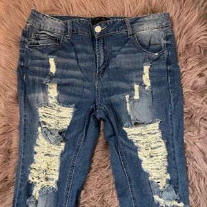 Charlotte Russe Distressed Jeans